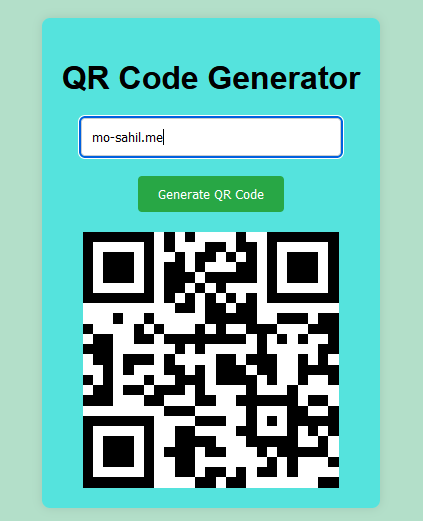 QR Code Generator Snapshot