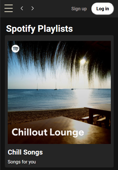 Spotify Clone Snapshot